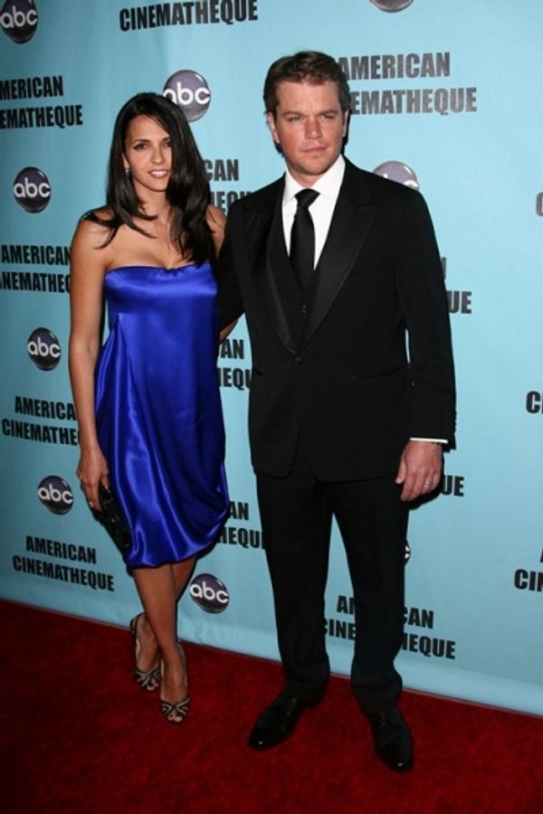 Matt Damon and Luciana Barroso Photo