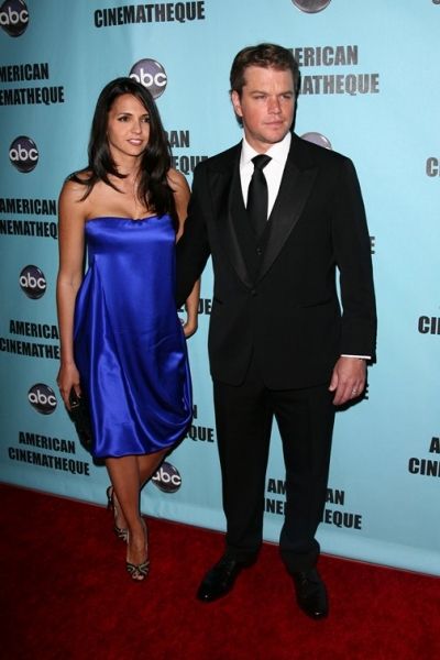 Matt Damon and Luciana Barroso Photo