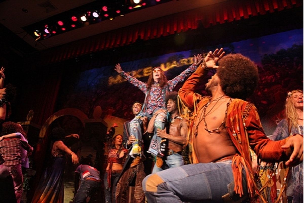 Mayor Michael Bloomberg and HAIR Cast at 