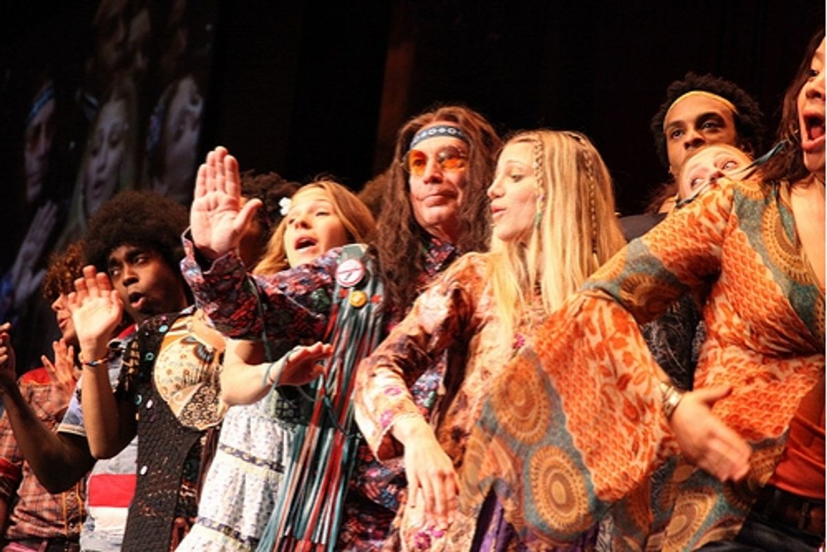 Mayor Michael Bloomberg and HAIR Cast at 