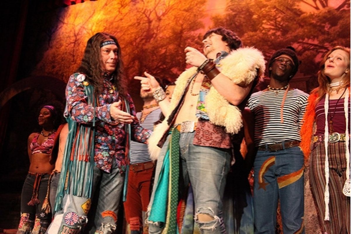 Mayor Michael Bloomberg, Jason Wooten and HAIR Cast at 