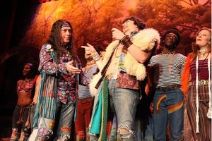 Mayor Michael Bloomberg, Jason Wooten and HAIR Cast Photo