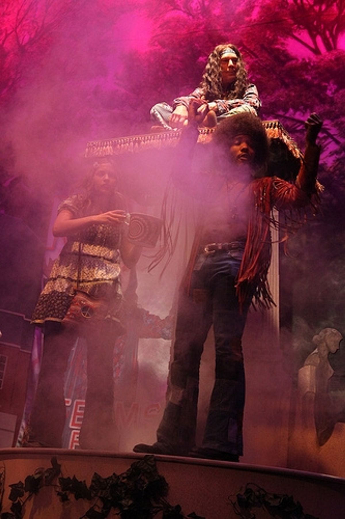 Vanessa Ray, Mayor Michael Bloomberg and Wallace Smith at 