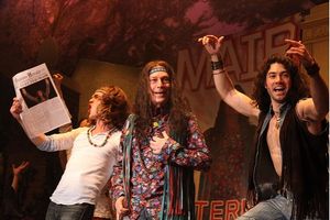 Kyle Riabko, Mayor Michael Bloomberg and Ace Young Photo