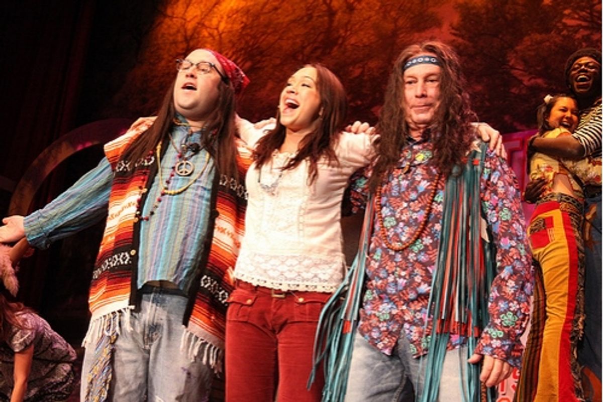 Stu Loeser (Mayor Bloomberg's Press Secretary), Diana DeGarmo and Mayor Michael Bloomberg at 