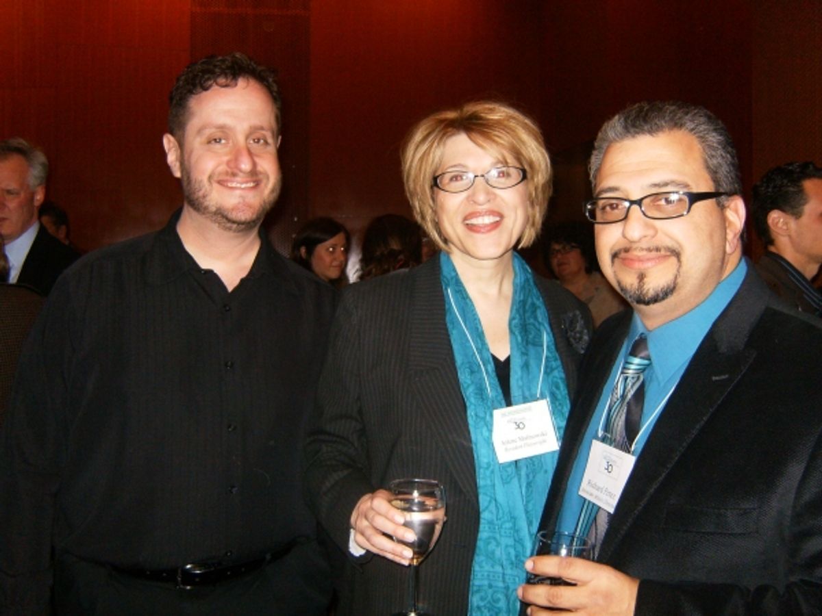 Michael Albert, Arlene Malinowski, Richard Perez at 