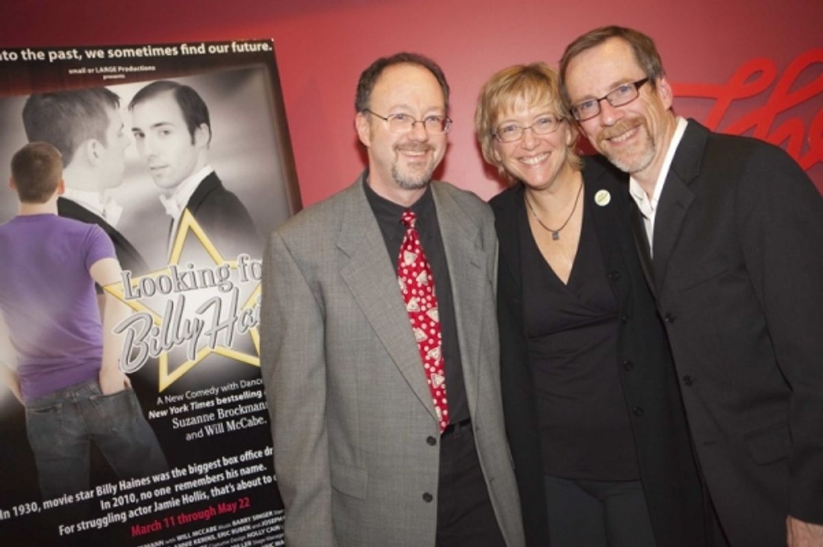 Composer Barry Singer with Playwrights Suzanne Brockmann and Will McCabe  at 