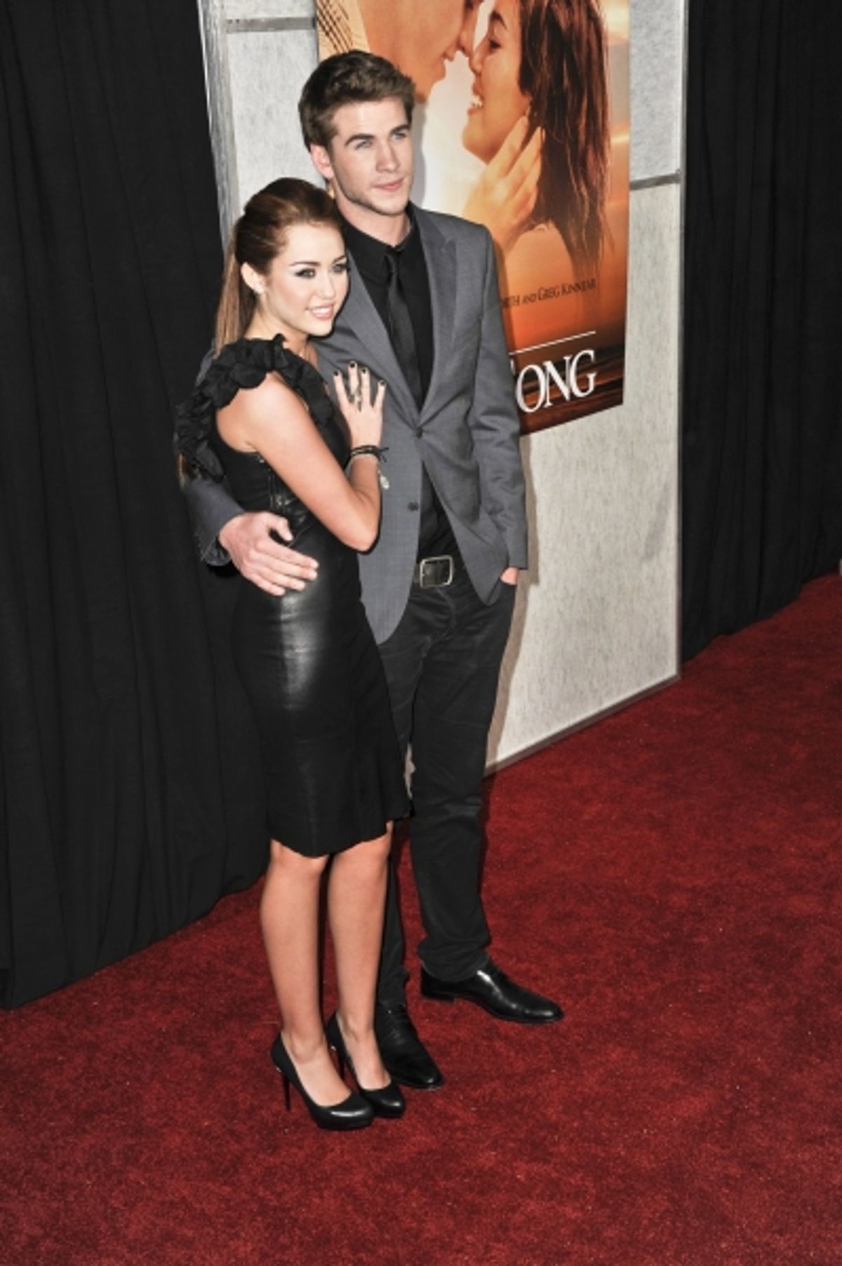 Miley Cyrus and Liam Hemsworth at 