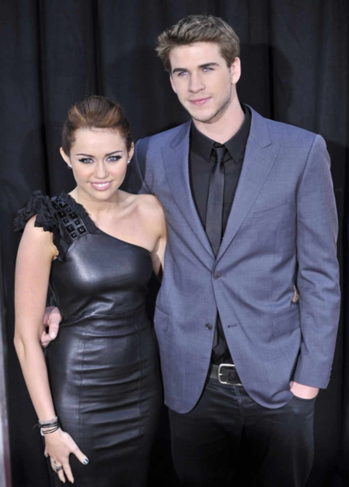 Miley Cyrus and Liam Hemsworth at 