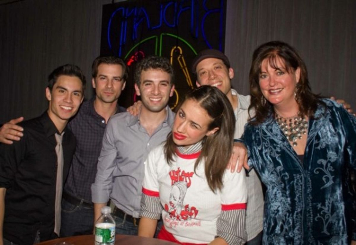 Sam Tsui, Domenic Nolfi, Jarrod Spektor, Miranda, John Tartaglia and Ann Hampton Callaway at 