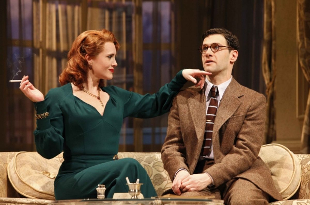 Jennifer Laura Thompson and Justin Bartha at 