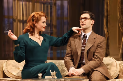Jennifer Laura Thompson and Justin Bartha Photo