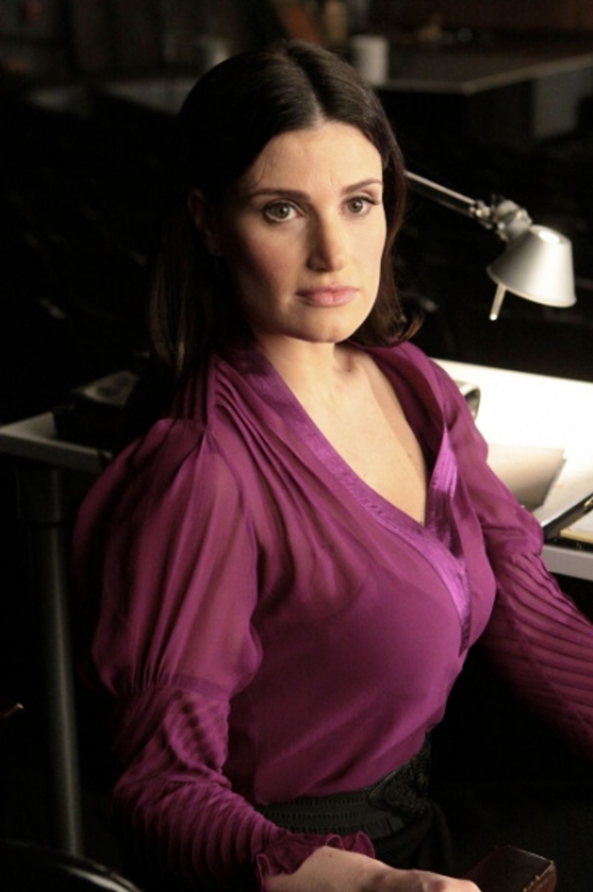 Idina Menzel guest-stars as Shelby Corcoran at 