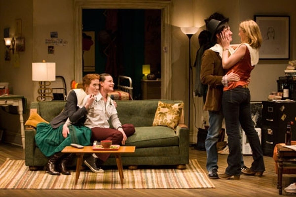 Andrea Frankle, Danielle Skraastad, Carson Elrod and Heidi Schreck at 