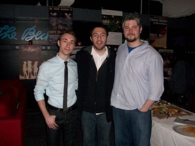 Jason Jacoby and Curran Connor with Clockwork's Artistic Director and Director of G.B Photo