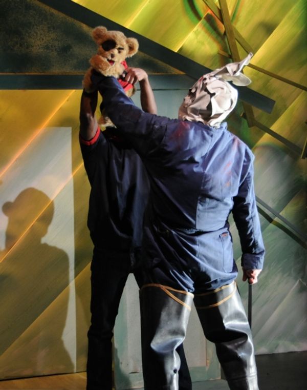 EDGAR (Sheldon Best) and TOM MYERS in fight scene Photo