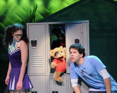 BONNIE SHERMAN, EDGAR with SHELDON BEST, and CARLO ALBAN Photo