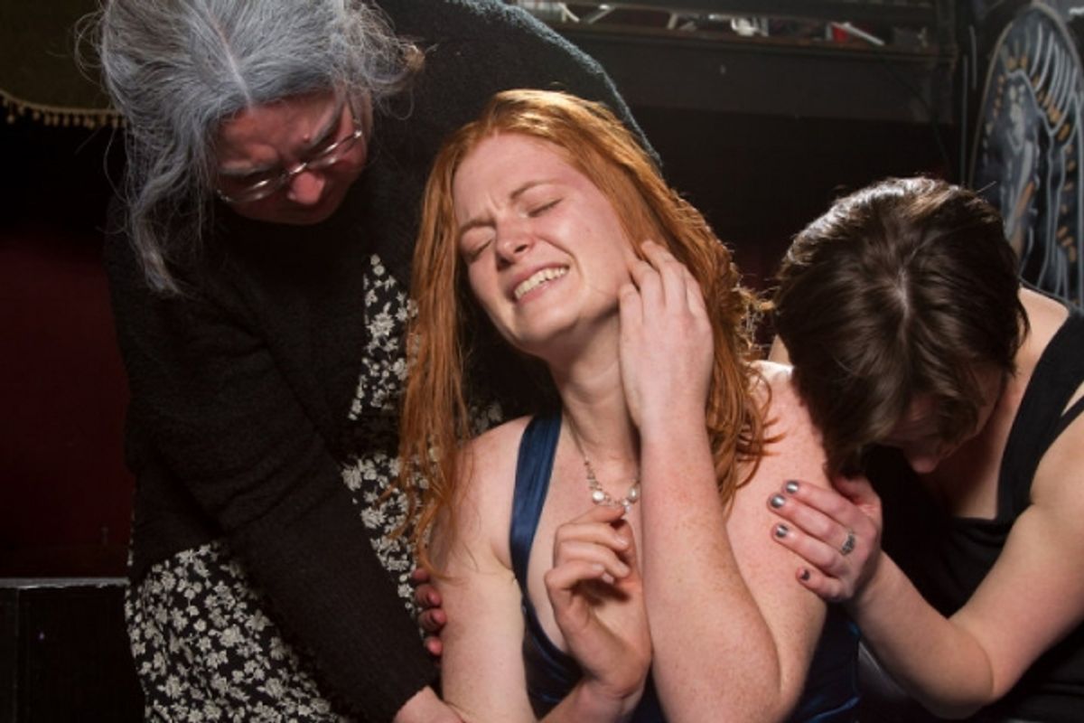 Natalia Chavez Leimkuhler, Amelia Adams, April Rejman at 