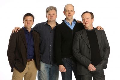 Raul Esparza, John Ellison Conlee, Jeff Blumenkrantz and Edward Hibbert Photo