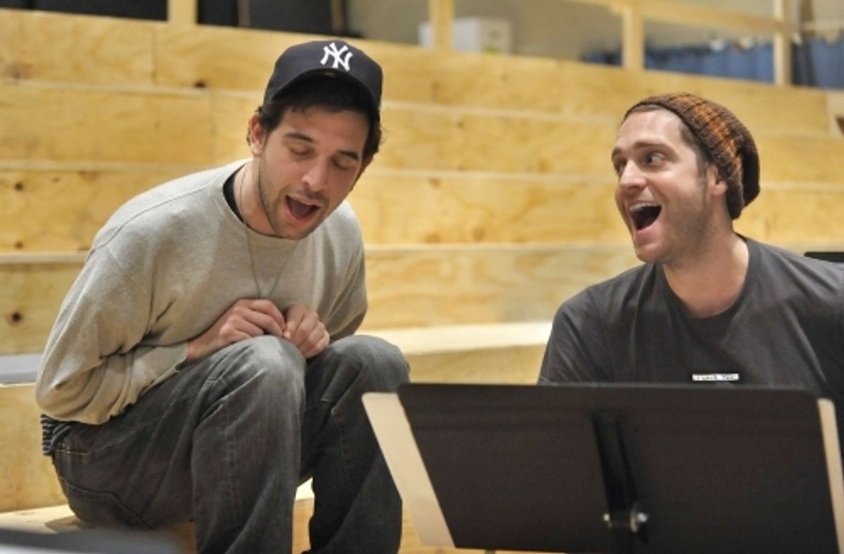 Matt Sax (co-creator and cast member) and Colin Hanlon at 