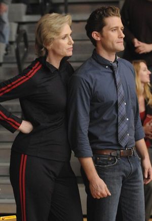 Jane Lynch and Matthew Morrison @ BroadwayWorld Jane Lynch and Matthew Morrison Photo