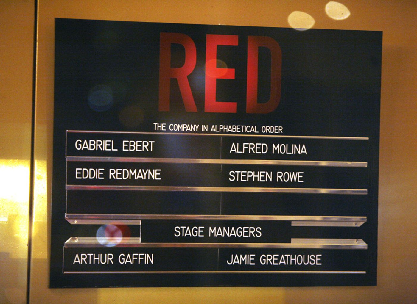 Photo Coverage: RED Opening Night Curtain Call  Image