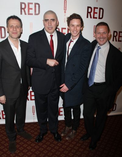 Michael Grandage, Alfred Molina, Eddie Redmayne & John Logan Photo