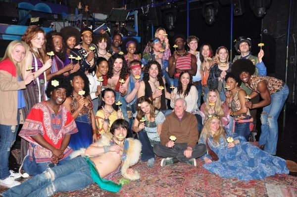 Ace Young, Diana DiGarmo and the HAIR Cast with HAIR Creator Galt McDermot Photo