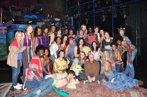 Ace Young, Diana DeGarmo and the HAIR Cast with HAIR Creator Galt McDermot Photo