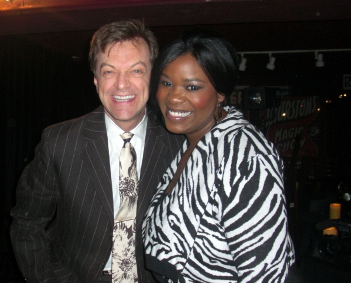 Moya Angela and Jim Caruso at 