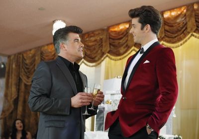 Bryan Batt and Michael Urie Photo