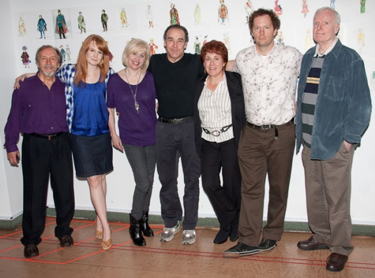 George Lee Andrews, Kate Baldwin, Nancy Opel, Mandy Patinkin, Judy Kaye, Schuler Hensley and John McMartin at 
