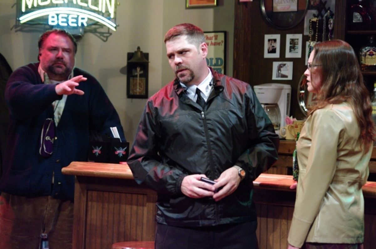 Stephen Hunt, Doug Johnson and Carrie Schlatter at 