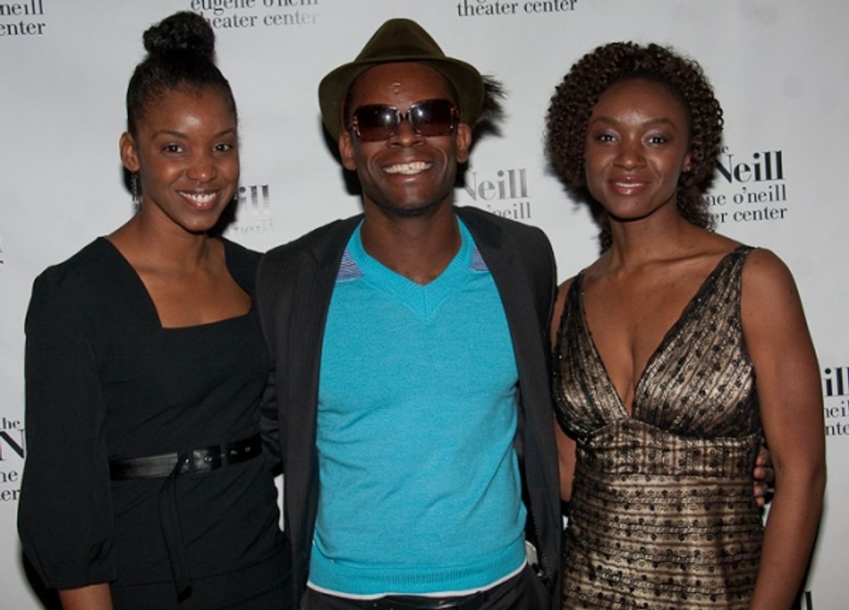 Ayesha Ngaujah, Sahr Ngaujah and Saycon Sengbloh at 