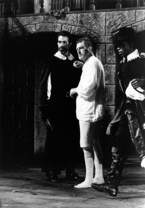 John Feltch as Marcus Brutus, Corin Redgrave as Julius Caesar and Ewart James-Walters Photo