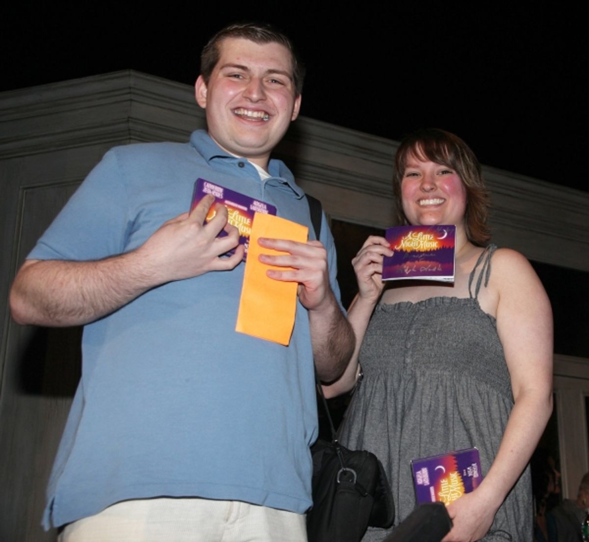BroadwayWorld Contest Winner, Matt Corridoni and Taylor Kurpiel at 