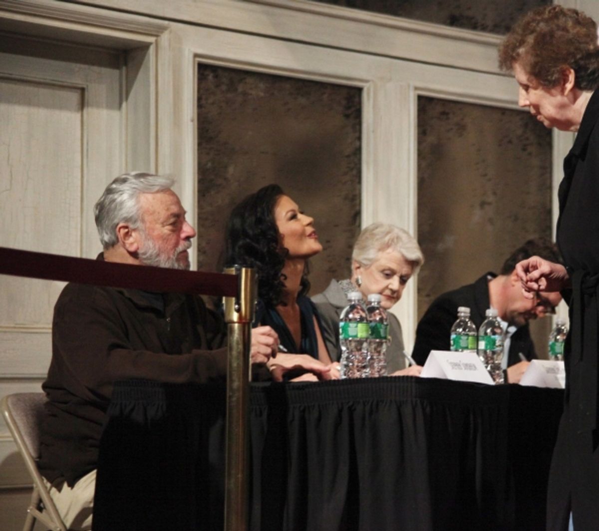 Stephen Sondheim, Catherine Zeta-Jones, Angela Lansbury and Alexander Hanson at 