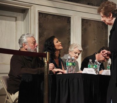 Stephen Sondheim, Catherine Zeta-Jones, Angela Lansbury and Alexander Hanson Photo