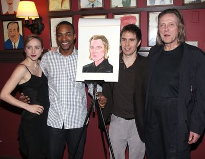 Zoe Kazan, Anthony Mackie, Sam Rockwell and Christopher Walken Photo