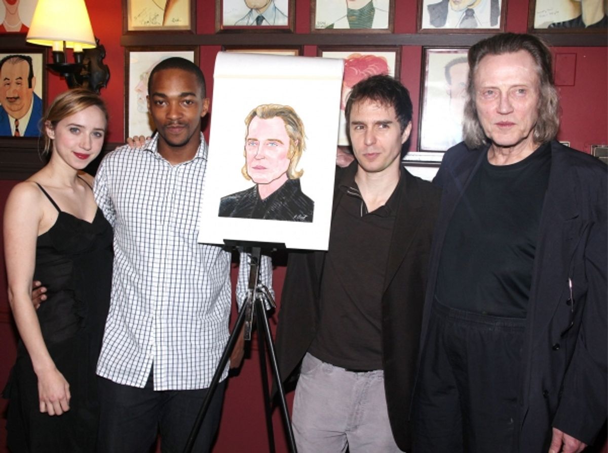 Zoe Kazan, Anthony Mackie, Sam Rockwell and Christopher Walken at 