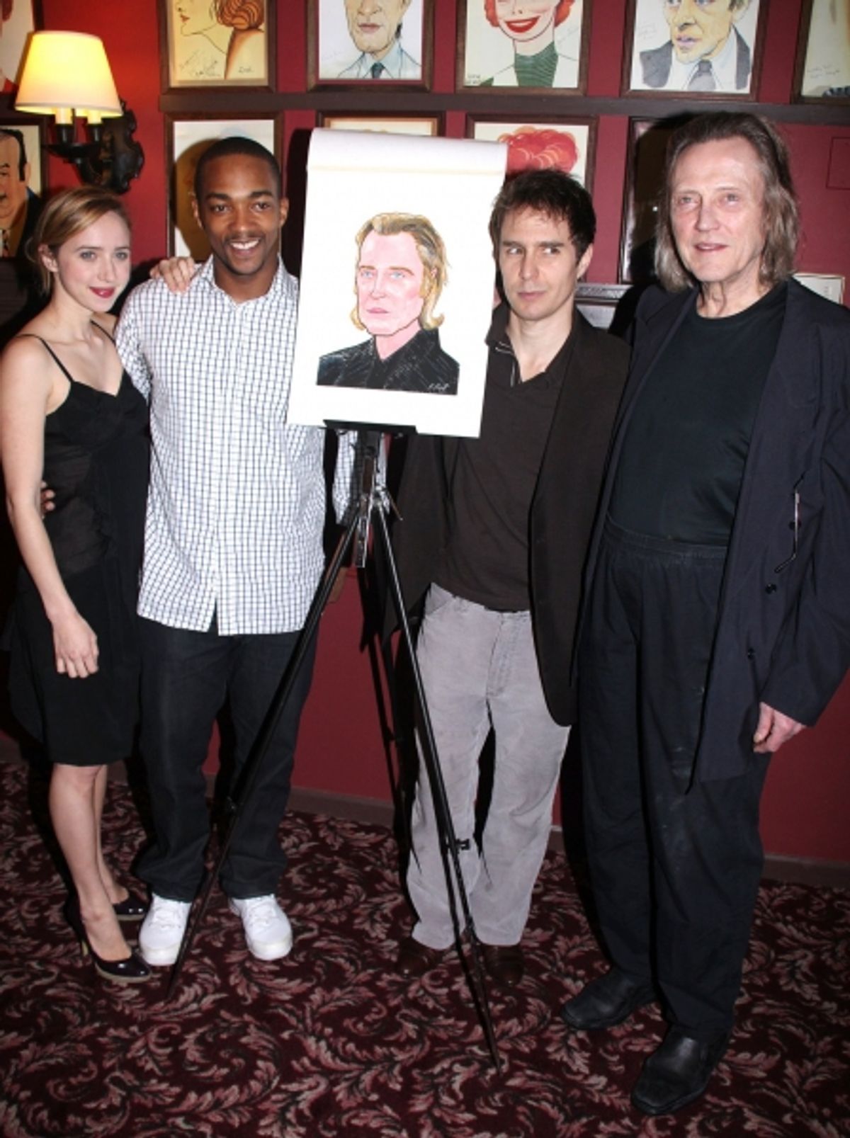 Zoe Kazan, Anthony Mackie, Sam Rockwell and Christopher Walken at 