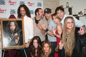 Constantine Maroulis and Rock of Ages cast members Photo