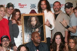 Constantine Maroulis and Rock of Ages cast members Photo