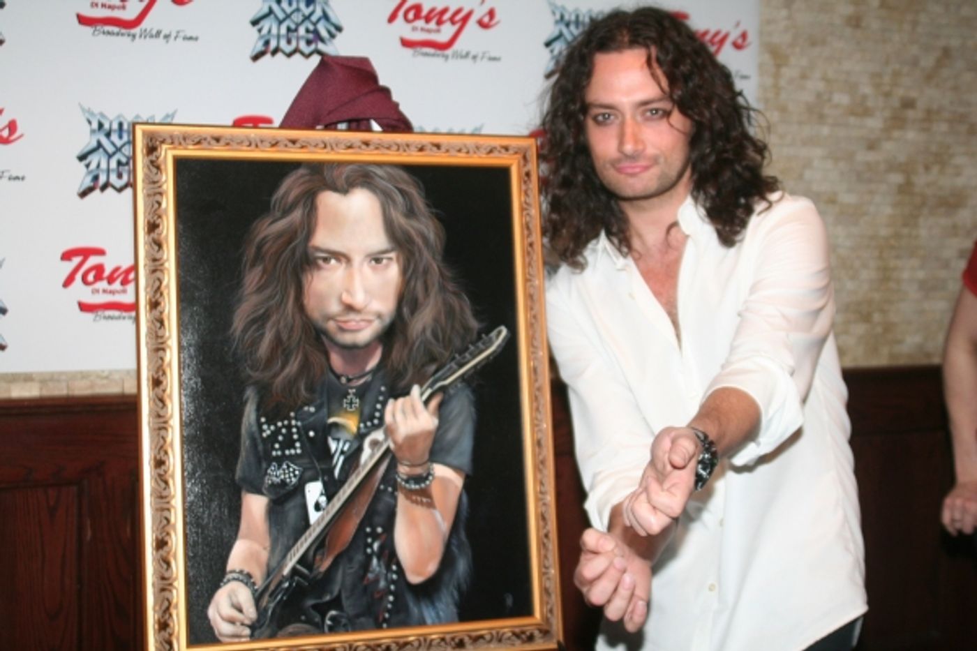 Photo Coverage: Stars Celebrate ROCK OF AGES Anniversary & Constantine Maroulis Portrait at Tony di Napoli's!  Image