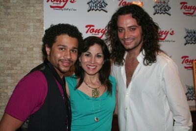 Corbin Bleu, Valerie Smaldone and Constantine Maroulis Photo