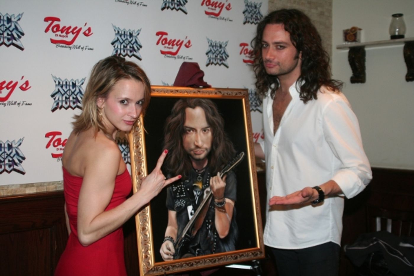 Photo Coverage: Stars Celebrate ROCK OF AGES Anniversary & Constantine Maroulis Portrait at Tony di Napoli's!  Image