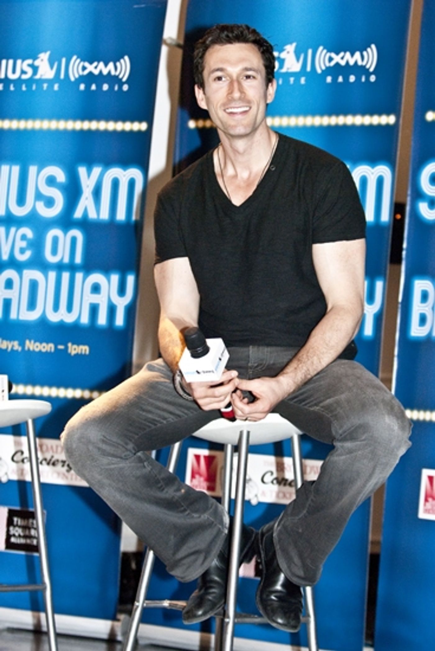 Photo Coverage: Victoria Clark and Aaron Lazar on Sirius XM Live on Broadway with Seth Rudetsky  Image