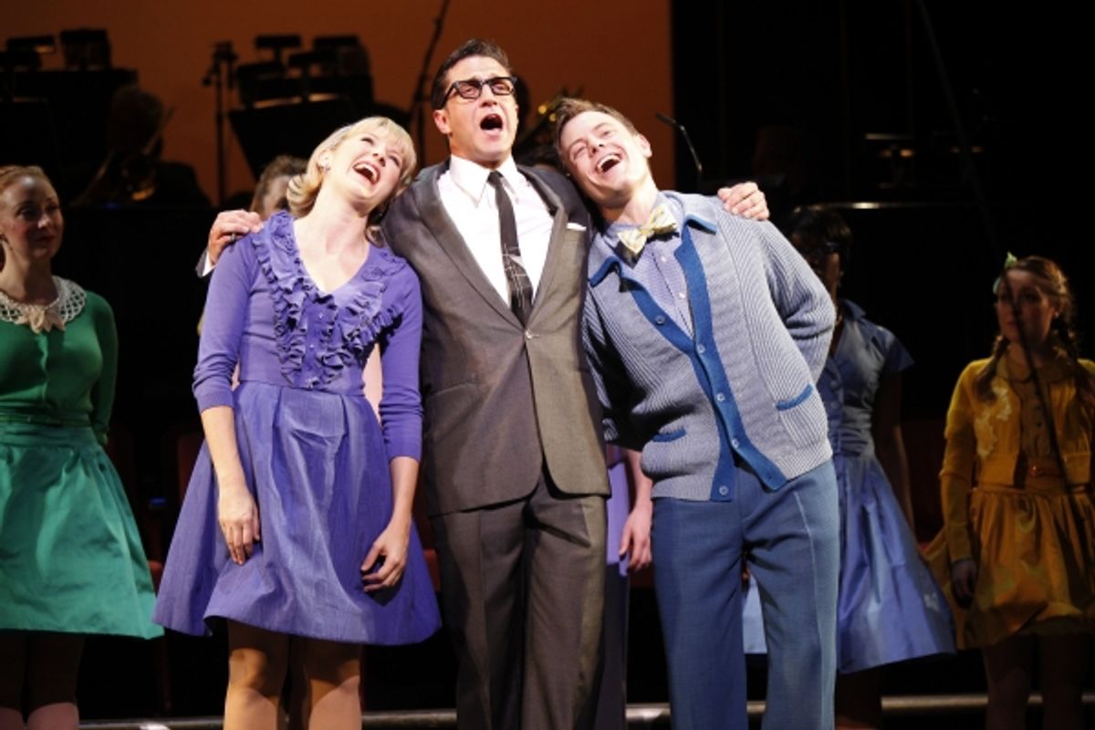 Sara Jean Ford, Raul Esparza, Michael Marcotte at 