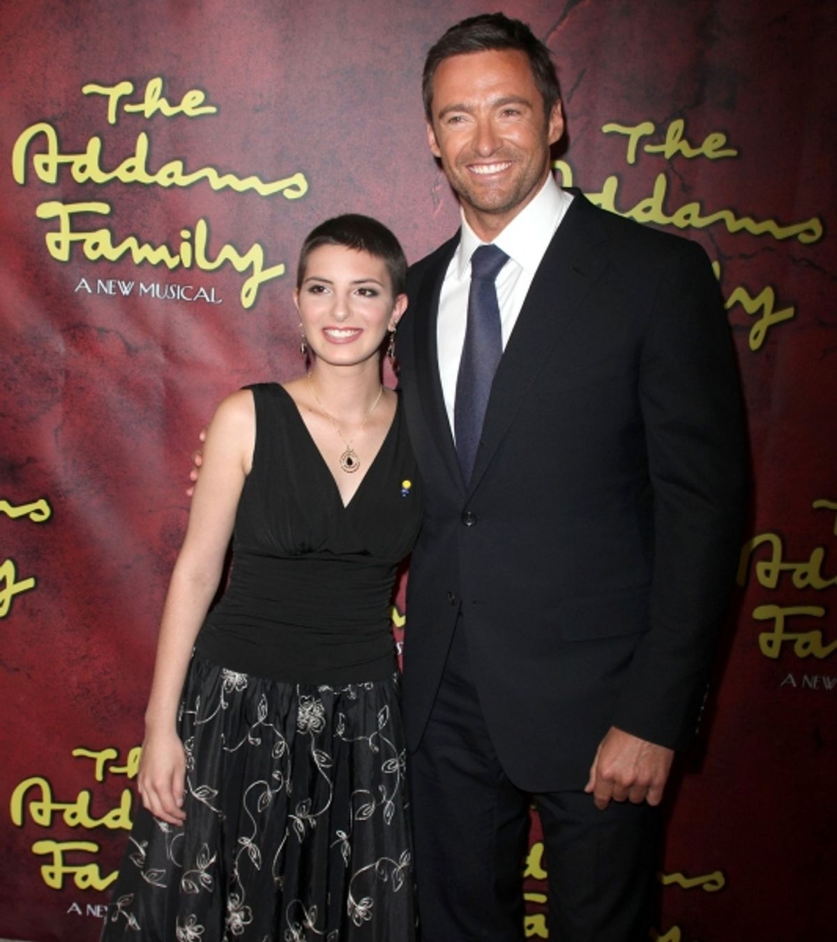 Hugh Jackman & Charisse Mitchell (Make-a-Wish Recipient) at 