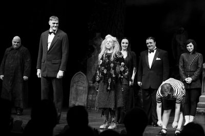 Kevin Chamberlain, Zachary James, Jackie Hoffman, Bebe Neuwirth, Nathan Lane, Adam Ri Photo